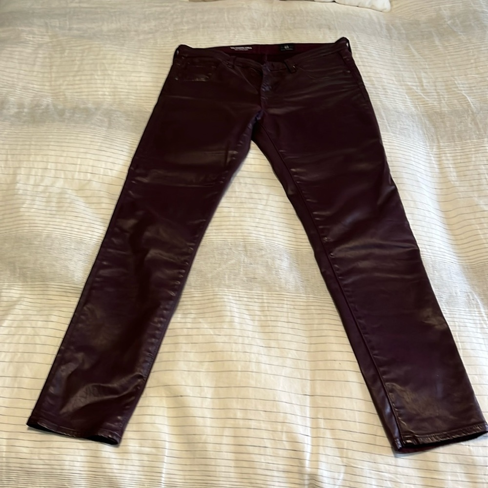 AG jeans the legging ankle - red leather wash